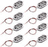 uxcell 1W 8 Ohm Mini DIY Magnetic Speaker Replacement Loudspeaker 15mmx24mm for Electronic and Navigator 8pcs...