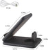 Foldable Fast Wireless Charger, Upgraded 3 in 1 Portable Wireless Charging Station for iWatch, AirPods Pro/2, Wireless Charger Stand for iPhone 13...