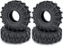 RCLIONS 4PCS Micro 1" Wheel Tyre Tires 62mm for All 1/24th Axial SCX24 Deadbolt,C10,JLU CRC,Bronco RC Crawler Truck Car...