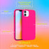 FELONY CASE for iPhone 11 - Neon Pink Case, Liquid Silicone with Anti-Scratch Microfiber Lining, 360° Shockproof Protective Cover...