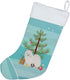 Caroline's Treasures CK3441CS American Eskimo Christmas Tree Christmas Stocking Fireplace Hanging Stockings Christmas Season Party Decor Family Ho...
