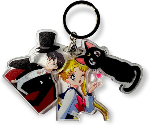 Sailor Moon Luna Tuxedo Mask Premium Acrylic Keychain...