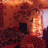 C7 String Lights,25FT Orange Halloween Christmas String Lights for Outdoor Indoor Use,25 Clear C7 Orange Bulbs String Lights-Black Wire...