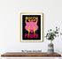 Aesthetic Poster Preppy Room Decor, Cat Canvas Wall Art, Female Power Art Painting, Lightning Art Print for Teen Girls Bedroom College Dorm Room D...