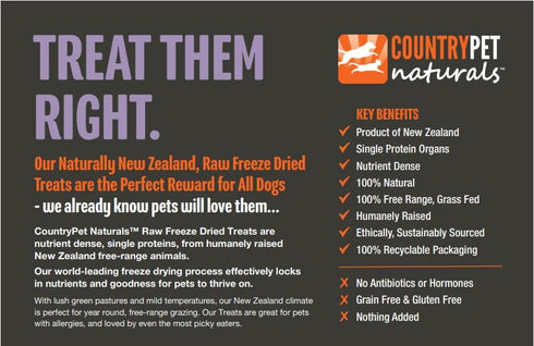 Raw New Zealand Freeze Dried Lamb Liver Treats- Single Ingredient Human Grade 100% Natural Grass Fed Free Range, 60% Protein, Humanely Raised, Min...