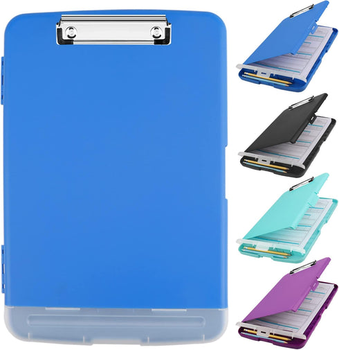Clipboard with Storage,Clip Boards 8.5x11 with Storage,Large Capacity Clipboards,with Low Profile Clip,with Pen Holder Plastic Storage Clipboard F...