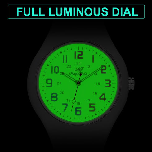 Nurse Watch for Men Women Silicone Analog Quartz Watch with Second Hand Luminous Watch for Women Wrist Watch Simple Casual Watch Easy to Read Wate...