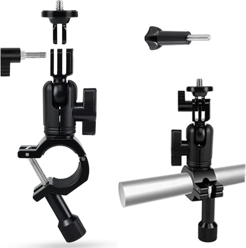 Super Clamp Camera Mount with 1/4" Screw Bike/Bicycle/Motorcycle Handlebars Mount Compatible with DSLR Camera/Gopro/LED Lights/Ronin-M/Ronin MX/Fr...