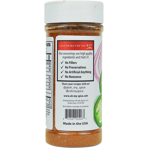 Taco Seasoning Mix Spicy Chili Powder - Gluten Free & Low Sodium Mexican Seasoning Blend for Taco Tuesday Night. Fajita & Burrito Spicy Seasonings...