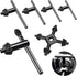 6Pcs Carbon Steel Drill Chuck Key Wrench Set, 3/4" 5/8" 1/2" 3/8" 1/4" Electric Drill Clamping Tool and 4 in 1 Steel Drills Chuck Key for Drill Po...