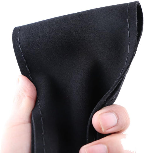 16.5 Inch Universal Suede Car Steering Wheel Cover with Needle & Thread, Skidproof Automobile Handlebar Fuzzy Material Covers Protecting Vehicle S...