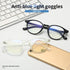 Dollger Blue Light Blocking Glasses Vintage Round Frame Eyeglasses for Women Men 2 Pack Transparent and Black...