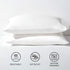 White Pillowcase Set - King Size (20 x 36 inches) Bed Pillow Cover - Brushed Microfiber, Wrinkle, Fade & Stain Resistant - Hidden Zipper Closure P...