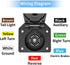 7 Way RV Trailer Light Connector Socket 7 Wire Harness Electrical Quick Converter Adapter with Mounting Bracket,for RV, Truck, Trailer, Camper...
