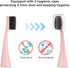 YUNCHI Replacement Toothbrush Heads for Burst Electric Toothbrush Adults with Dust Cover Caps, Soft Charcoal Bristles for Deep Cleaning, Plaque Re...