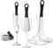 3 Pieces Decanter Cleaning Brush with 400 Pieces Cleaning Beads, Wine Glass Cleaner Brush Flexible Bottle Cleaning, Household Cleaning Tools for W...