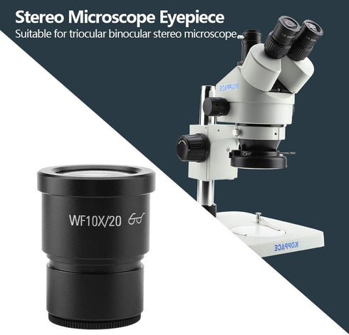 Microscope Lens 10X Telescope Accessories Eyepieces Wide Field Stereo Microscope Eyepieces Mounting Size 30mm...