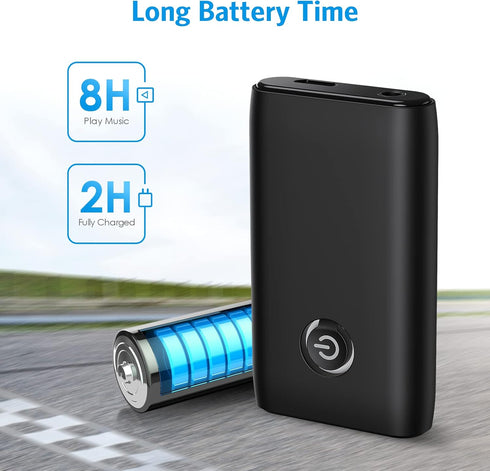 Aux Bluetooth Adapter for Car, Bluetooth 5.0 Transmitter Receiver, Portable Wireless Bluetooth Adapter, 2-in-1 Bluetooth Aux Adapter, Audio Receiv...