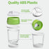 5 in1 Handheld Spiralizer Vegetable Slicer, Green, Plastic, ABS, Stainless Steel...