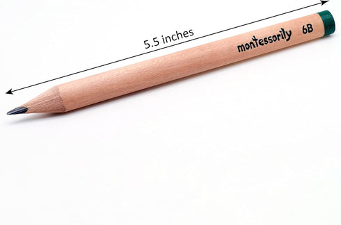 Jumbo Thick Triangular Pencils for Preschooler, Kids, 3-6 yr old - My First Learning Pencil 6B...