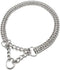 Dog Pet Martingale Pinch Metal Stainless Steel Collar for Training Walking Link Double Plated Choke Chain Neck for XL Dogs 24-28"...