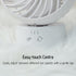 Portable Oscillating Desk Fan Handheld Table Fan Small Mini Fans Rechargeable 3.5 Inches Portable Mini Table Top Fans for Office Desk Indoor/Outdo...