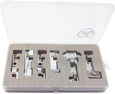 HONEYSEW Overlock Serger 6 Presser Feet Set for Singer 14CG754 14SH654 14SH754 14hd854 14U555 14U557 Consew 1...