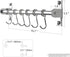 Sliding Hooks, Wall Mounted Rail, Stainless Steel Utensil Holder and Pot Lid Rack for Kitchen Tools, Towel, Pot Pan, Loofah, Spoon - Polished Fini...