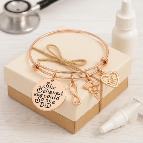 Infinity Collection - LPN Charm Bracelet - LPN Bangle Nursing Appreciation Gift for RN LPN Graduation Licensed Nurse...