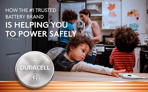 Duracell CR2032 3V Lithium Battery, Child Safety Features, 12 Count Pack, Lithium Coin Battery for Key Fob, Car Remote, Glucose Monitor, CR Lithiu...