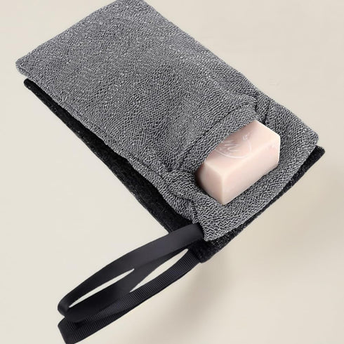 4 Pack Exfoliating Soap Bag, Shower Soap Saver Bags Saver Mesh Bar Scented Soap Lather Pouch, Soap Storage Bag, Body Scrubber Rough Sponge Exfolia...