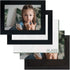 Frametory, 5x7 Black Picture Frame - Set of 2 - High Definition Real Glass - Horizontal and Vertical display for Wall and Table Mounting, Family, ...