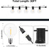 GPATIO Outdoor String Lights, 30FT Waterproof Patio Lights with 15+1 Dimmable Hanging Lights Globe G40 Bulbs, 2700k Shatterproof Connectable for B...