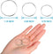 Earrings Beading Hoop,TopBine Earring Finding Round Making Hoop Earring Bulk Open Bezel Pendant Frame for DIY Jewelry Making (Round 60pcs (20/25/3...