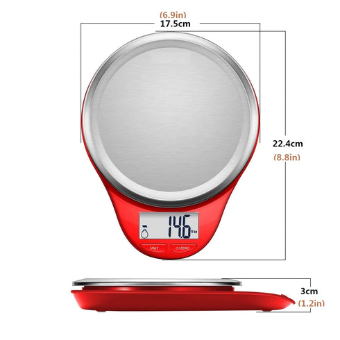 Food Scale, NUTRI FIT Kitchen Scales Digital Weight Grams and Ounces Large Stainless Steel Platform for Baking Cooking Weight Loss, High Accuracy ...