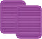 Smithcraft Silicone Trivets Mats for Hot Dishes and Hot Pots, Hot Pads for Countertops, Tables Pot Holders Spoon Rest Small Drying Mats Set of 2 C...