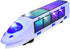 WEofferwhatYOUwant Electric Train Toy with Beautiful 3D Lightning - Monorail Train Set Battery Powered with Bullet Train Music and Bump and Go Act...