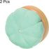 HARFINGTON 2pcs Wooden Base Needle Pincushions Japanese Style Pin Cushions Round Pin Cushion Needle Holder for Sewing Quilting Needlework DIY Craf...
