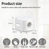 Magnetic Cable Clips, 6 Pack Cord Organizer Holder, White Charging Cable Keeper (Cable Smooth Adjustable), Adhesive Cable Management Phone USB Cha...
