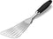 304 Stainless Steel Fish Spatula, Non-Slip Ergonomic Handle Slotted Spatula, Black...