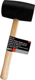 Performance Tool 1466 Durable Hard Rubber Head Mallet with Ergonomic Wood Handle for Woodworking, Construction and DIY Projects...