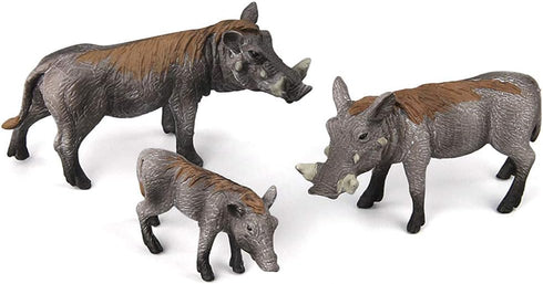 Fantarea Wild Life Jungle Animal World Figures Boar Pig Model Set Toys Desktop Decor Ornament Birthday Party Favors Classrooms Rewards for Childre...