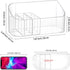 Clear Makeup Tray Holder Organizer Cosmetic Display Case, Small Makeup Organizer for Vanity Bathroom Counter Countertop Tabletop Desktop Vanity Dr...