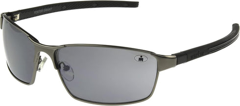 Ironman Stride Rectangle Sport Sunglasses for Men, Matte Gunmetal/Black, 61mm...