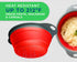Ultimate Kitchen Strainers Set of 2 - Collapsible Silicone Colanders For Easy Storage by Comfify - Use with Pasta & Veggies or as a Fruit or Berry...