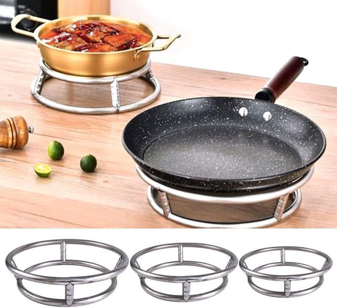 Stainless Steel Wok Ring Wok Rack Wok Stand Round Shelf Cookware Ring For Pot Gas Stove Fry Pan,23cm/9.05inch,26cm/10.23inch(26cm)...