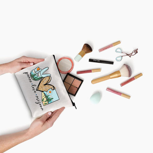 Arizona Makeup Bag Arizona Souvenir Gift Arizona Lover Gift AZ Travel Gift Vacation Gift AZ Cosmetic Bag Peace Love Arizona (Peace Love Arizona)...
