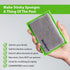 Reusable Sponges for Dishes, Odor Resistant Dishwashing Sponge, Non-Scratch Microfiber Mesh and Terry Cloth Sponges, Durable Dishwashing Sponges, ...
