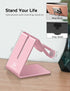 Phone Stand, Aluminum Phone Holder for iPhone 16 15 14 13 12 11 X 8 7 6 Plus 5, Samsung, Huawei, Suitable for All Smartphones, Adding a Touch of S...
