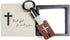 Handmade Stainless Steel Wooden Keychain | Backpack Car Pet Accessories | Cross Pendant Christian Gift for Good Luck...